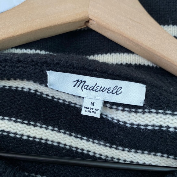 Madewell Striped Mini Long Sleeve Knit Dress - Picture 6 of 10